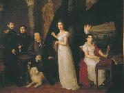 Vasily Tropinin Family portrait of counts Morkovs, oil painting